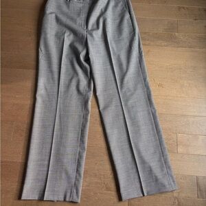 Pure Collection Classic Gray Wool Wide Leg Pants